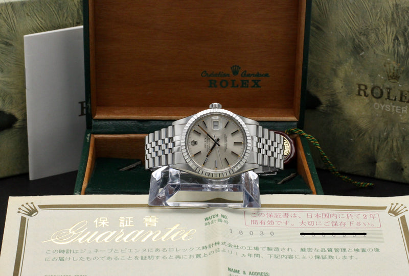 Rolex Datejust 16030, Box & Papers, 1986