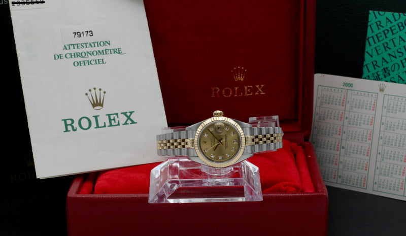 Rolex Lady-Datejust 79173G - 2000 - Rolex horloge - Rolex kopen - Rolex dames horloge - Trophies Watches