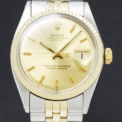 Rolex Datejust 1601 - 1972 - goud/staal - two/tone - Rolex horloge - Rolex kopen - Rolex heren horloge - Trophies Watches