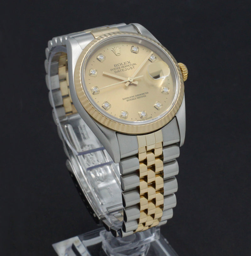 Rolex Datejust 16233G - 2002 - Rolex horloge - Rolex kopen - Rolex heren horloge - Trophies Watches