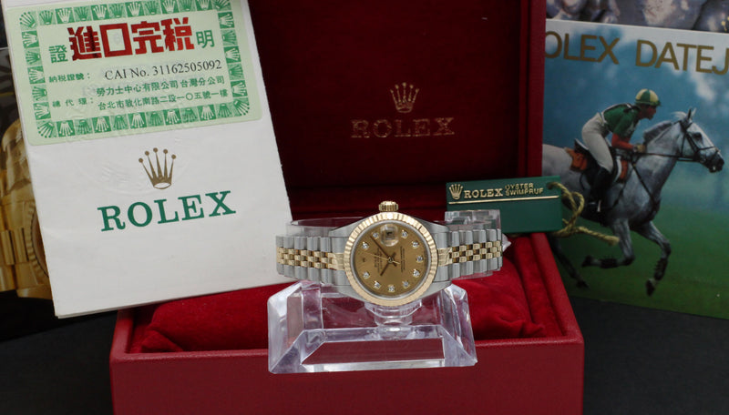 Rolex Lady-Datejust 69173G - 1998 - Rolex horloge - Rolex kopen - Rolex dames horloge - Trophies Watches