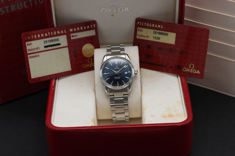 Omega Seamaster Aqua Terra 2518.50.00 - 1998 - Omega horloge - Omega kopen - Omega heren horloge - Trophies Watches