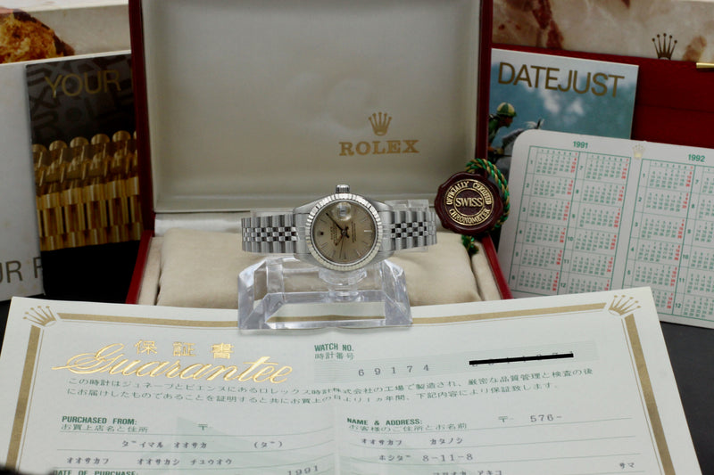 Rolex Oyster Perpetual Lady Datejust 69174 - 1991 - Rolex horloge - Rolex kopen - Rolex dames horloge - Trophies Watches