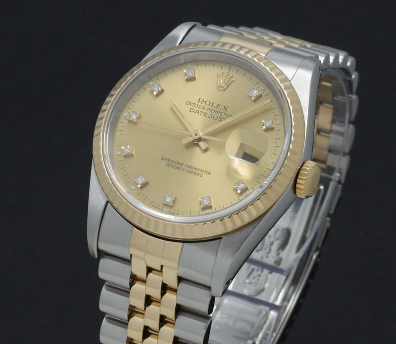 Rolex Datejust 16233G - 1991 - Rolex horloge - Rolex kopen - Rolex heren horloge - Trophies Watches