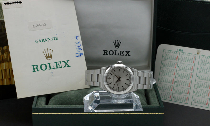 Rolex Oyster Perpetual 67480 - 1995 - Rolex horloge - Rolex kopen - Rolex dames horloge - Trophies Watches