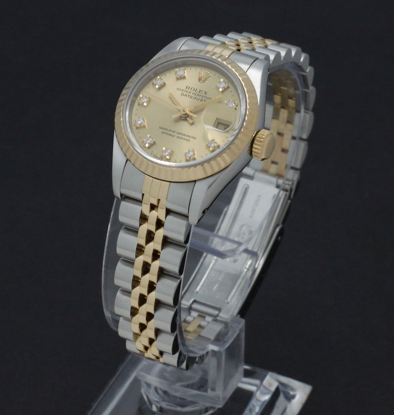 Rolex Lady-Datejust 69173G - 1990 - Rolex horloge - Rolex kopen - Rolex dames horloge - Trophies Watches