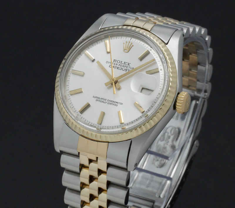 Rolex Datejust 1601 - 1974 - goud/staal - two/tone - Rolex horloge - Rolex kopen - Rolex heren horloge - Trophies Watches