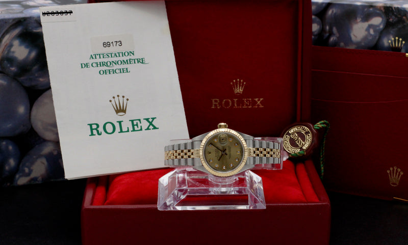 Rolex Lady-Datejust 69173G - 1998 - Rolex horloge - Rolex kopen - Rolex dames horloge - Trophies Watches