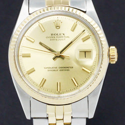 Rolex Datejust 1601 - 1966 - goud/staal - two/tone - Rolex horloge - Rolex kopen - Rolex heren horloge - Trophies Watches