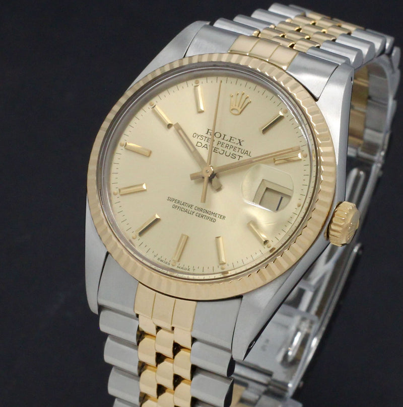 Rolex Datejust 16013 - 1985 - Rolex horloge - Rolex kopen - Rolex heren horloge - Trophies Watches