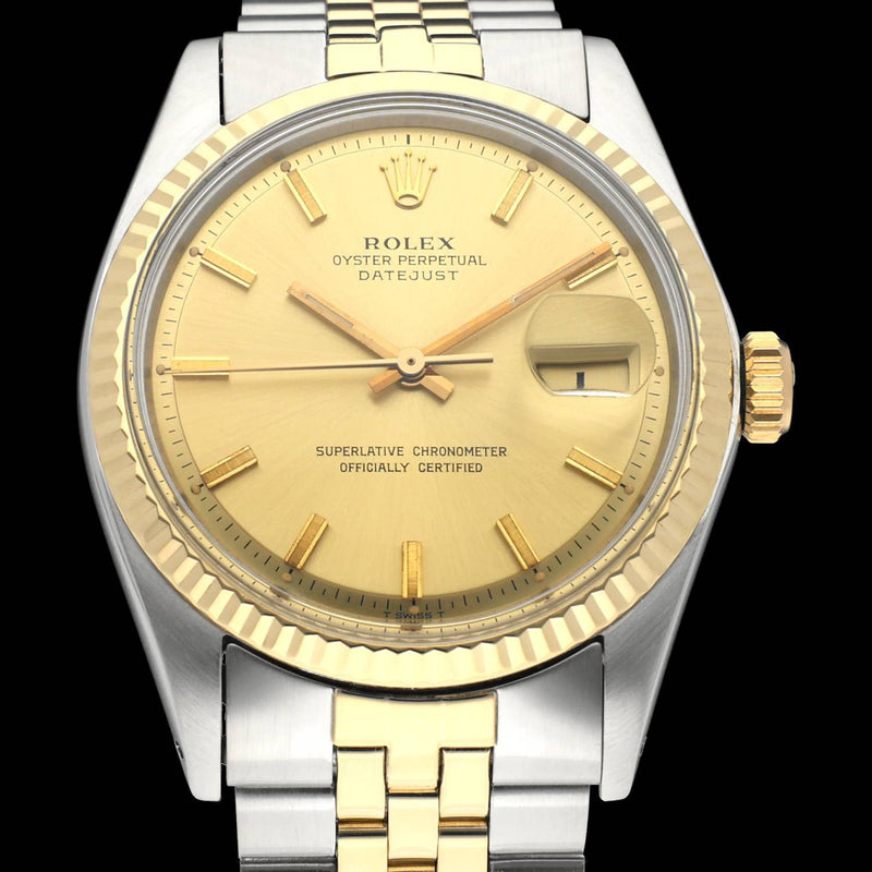 Rolex Datejust 1601 - 1971 - goud/staal - two/tone - Rolex horloge - Rolex kopen - Rolex heren horloge - Trophies Watches