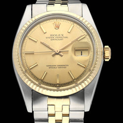 Rolex Datejust 1601 - 1974 - goud/staal - two/tone - Rolex horloge - Rolex kopen - Rolex heren horloge - Trophies Watches