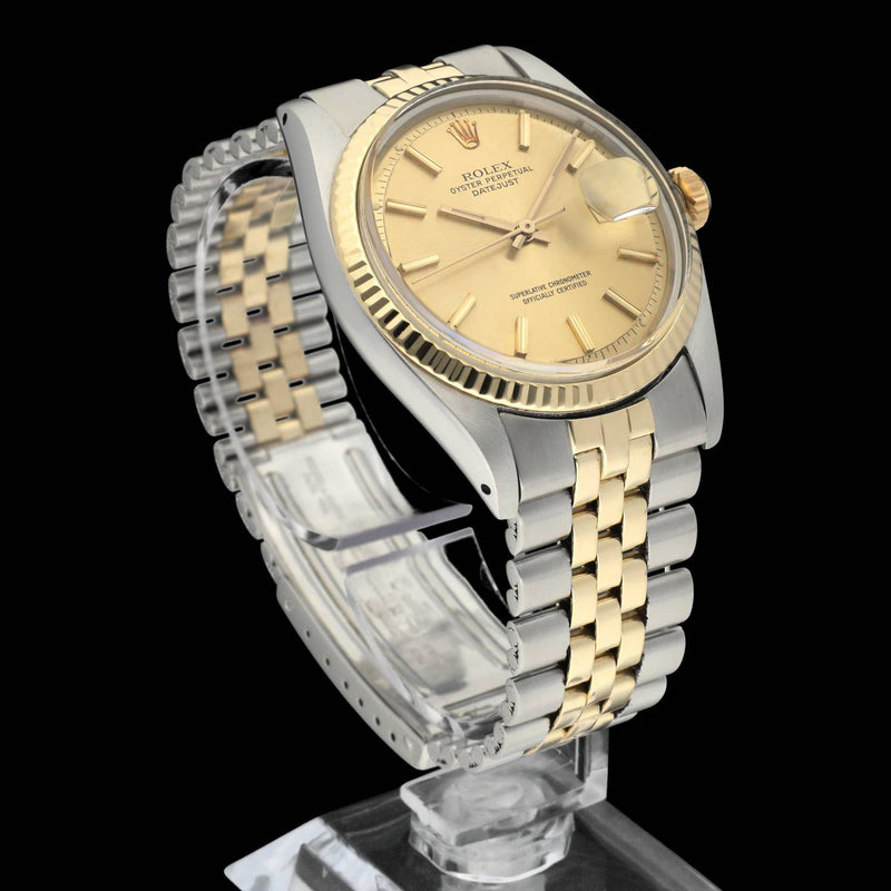 Rolex Datejust 1601 - 1974 - goud/staal - two/tone - Rolex horloge - Rolex kopen - Rolex heren horloge - Trophies Watches