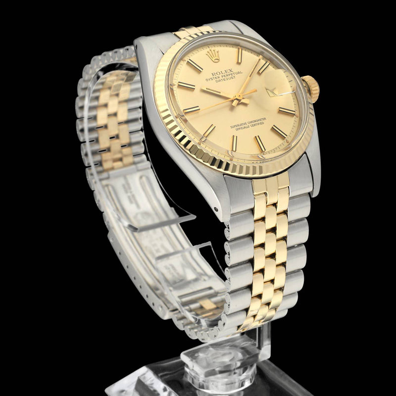 Rolex Datejust 1601 - 1973 - goud/staal - two/tone - Rolex horloge - Rolex kopen - Rolex heren horloge - Trophies Watches