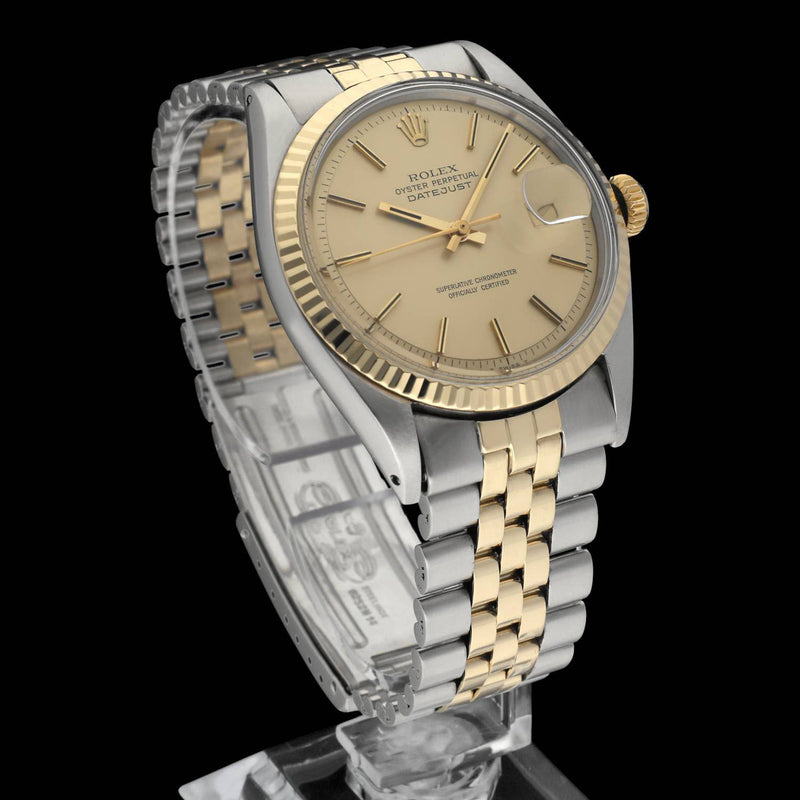 Rolex Datejust 1601 - 1970 - goud/staal - two/tone - Rolex horloge - Rolex kopen - Rolex heren horloge - Trophies Watches