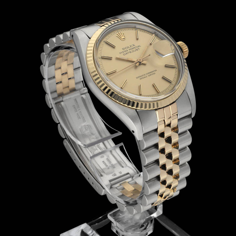 Rolex Datejust 1601 - 1976 - goud/staal - two/tone - Rolex horloge - Rolex kopen - Rolex heren horloge - Trophies Watches