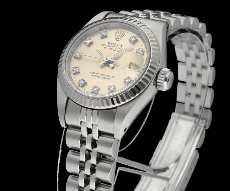 Rolex Oyster Perpetual Lady Datejust 69174G - 1991 - Rolex horloge - Rolex kopen - Rolex dames horloge - Trophies Watches