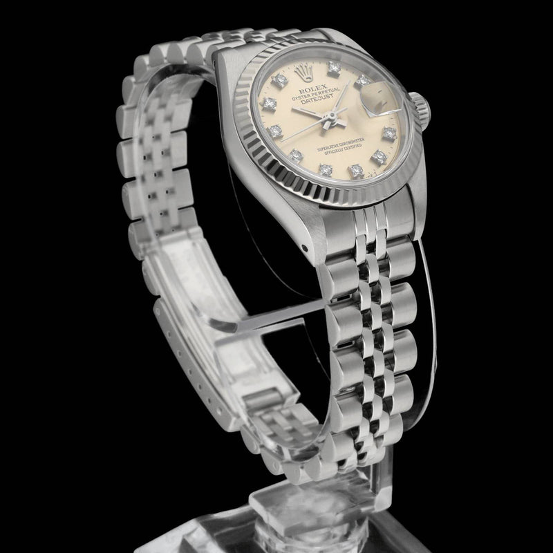 Rolex Oyster Perpetual Lady Datejust 69174G - 1991 - Rolex horloge - Rolex kopen - Rolex dames horloge - Trophies Watches