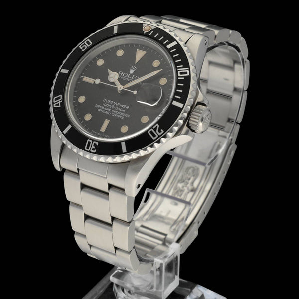 Rolex Submariner 16800 Tropical Dial - 1984 - Rolex horloge - Rolex kopen - Rolex heren horloge - Trophies Watches