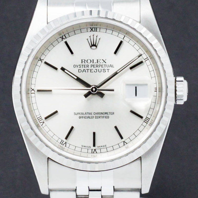 Rolex Datejust 16220 - 2002 - Rolex horloge - Rolex kopen - Rolex heren horloge - Trophies Watches