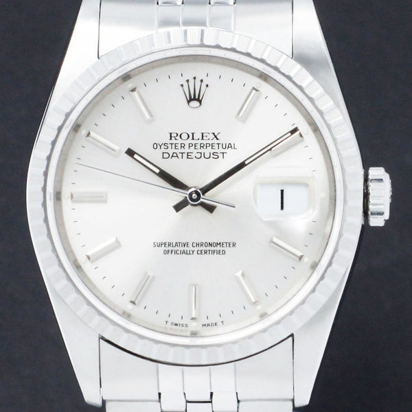 Rolex Datejust 16220 - 1990 - Rolex horloge - Rolex kopen - Rolex heren horloge - Trophies Watches