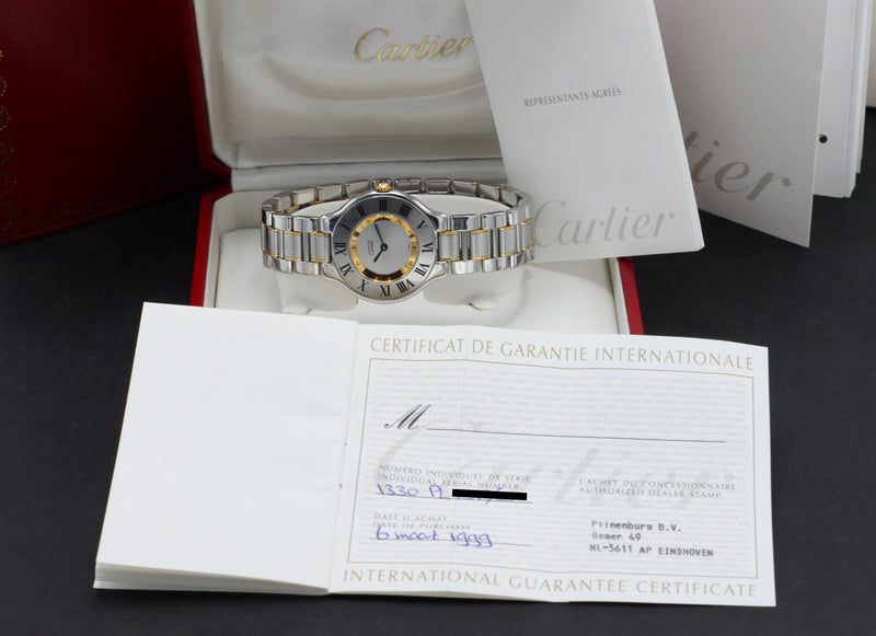 Cartier Must de Cartier 21 1330 - Cartier horloge - Cartier kopen - Cartier dames horloge - Trophies Watches