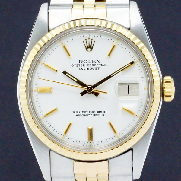 Rolex Datejust 1601 - 1978 - goud/staal - two/tone - Rolex horloge - Rolex kopen - Rolex heren horloge - Trophies Watches